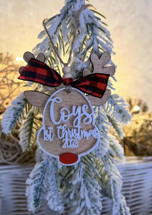 Personalized Reindeer Ornament | Christmas Ornament
