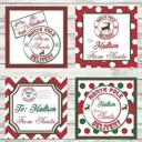  Personalized Christmas Stickers | Santa | North pole 