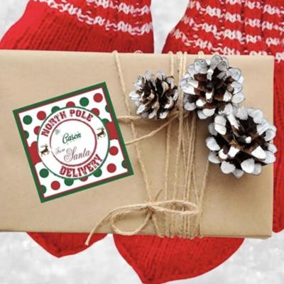 Personalized Christmas Stickers | Santa | North pole 