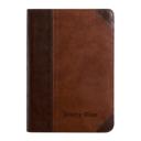  Custom ESV Dark Brown Compact Size Personalized Holy Bible Medium Print