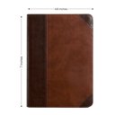  Custom ESV Dark Brown Compact Size Personalized Holy Bible Medium Print