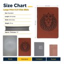  Custom KJV Brown Standard Size Kids Personalized Holy Bible Large Print | Royal Lion