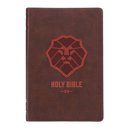  Custom KJV Brown Standard Kids Personalized Holy Bible Large Print  | Lion