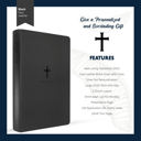  Custom NLT Black Standard Size Thinline Personalized Holy Bible Large Print