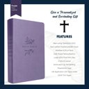  Custom NLT Lavender Standard Size Thinline Personalized Holy Bible Large Print