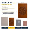  Custom ESV Dark Brown Standard Size Personalized  Holy Bible Medium Print | Royal Lion