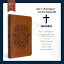  Custom ESV Dark Brown Standard Size Personalized  Holy Bible Medium Print | Royal Lion
