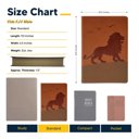  Custom KJV Brown Standard Size Kids Personalized Holy Bible Medium Print | Regal Lion