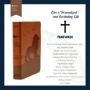  Custom KJV Brown Standard Size Kids Personalized Holy Bible Medium Print | Regal Lion
