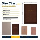  Custom NIV Brown Standard Size Soft Touch Personalized Holy Bible Small Print