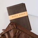  Custom NLT Brown Tan Standard Size Personalized Holy Bible Small Print