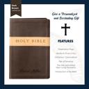  Custom NLT Brown Tan Standard Size Personalized Holy Bible Small Print