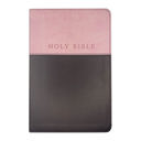  Custom NLT Pink-Brown Standard Size Personalized Holy Bible Small Print