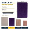  Custom NLT Dark Purple Standard Size Personalized Holy Bible Small Print | Petal