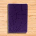  Custom NLT Dark Purple Standard Size Personalized Holy Bible Small Print | Petal