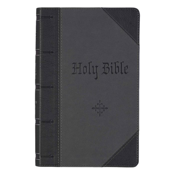 Custom KJV Black Study Size Personalized Holy Bible Giant Print