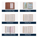  Custom KJV Brown Compact Size Personalized Holy Bible Large Print 
