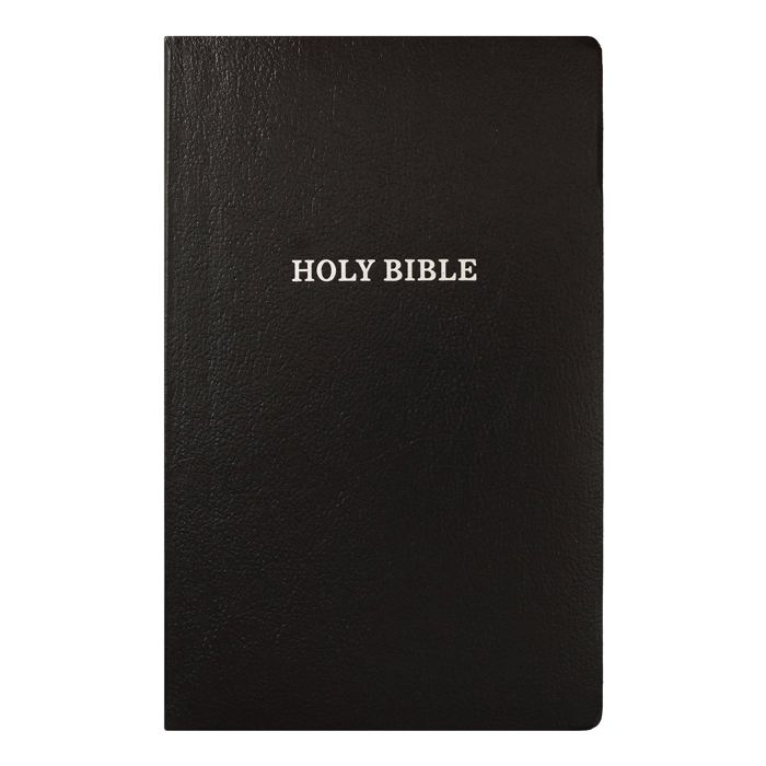 Custom KJV Black Standard Size Personalized Holy Bible Small Print