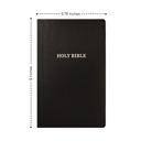  Custom KJV Black Standard Size Personalized Holy Bible Small Print