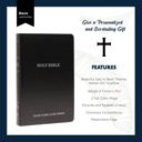  Custom KJV Black Standard Size Personalized Holy Bible Small Print