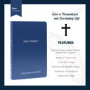  Custom KJV Blue Standard Size Personalized Holy Bible Small Print