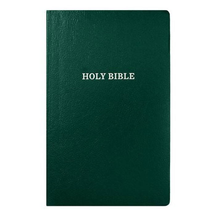 Custom KJV Green Standard Size Personalized Holy Bible Small Print