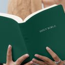  Custom KJV Green Standard Size Personalized Holy Bible Small Print