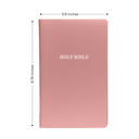  Custom KJV Pink Standard Size Personalized Holy Bible Small Print