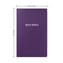  Custom KJV Purple Standard Size Personalized Holy Bible Small Print