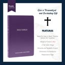  Custom KJV Purple Standard Size Personalized Holy Bible Small Print