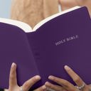 Custom KJV Purple Standard Size Personalized Holy Bible Small Print