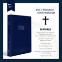  Custom NIV Blue Standard Size Personalized Holy Bible Small Print