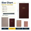  Custom NIV Burgundy Standard Size Personalized Holy Bible Small Print