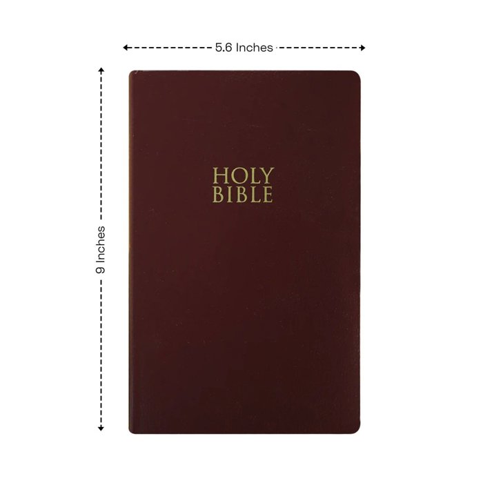 Custom NIV Burgundy Standard Size Personalized Holy Bible Small Print