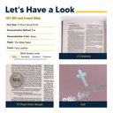  Custom NIV Pink Standard Size Personalized Holy Bible Small Print