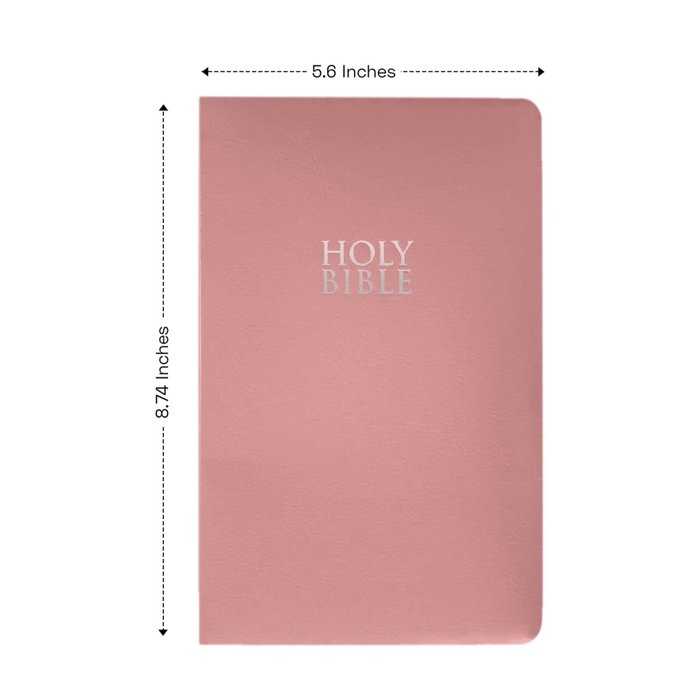 Custom NIV Pink Standard Size Personalized Holy Bible Small Print