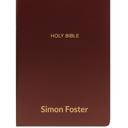  Custom NKJV Burgundy Standard Size Personalized Holy Bible Small Print