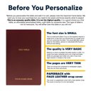  Custom NKJV Burgundy Standard Size Personalized Holy Bible Small Print