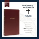  Custom NKJV Burgundy Standard Size Personalized Holy Bible Small Print