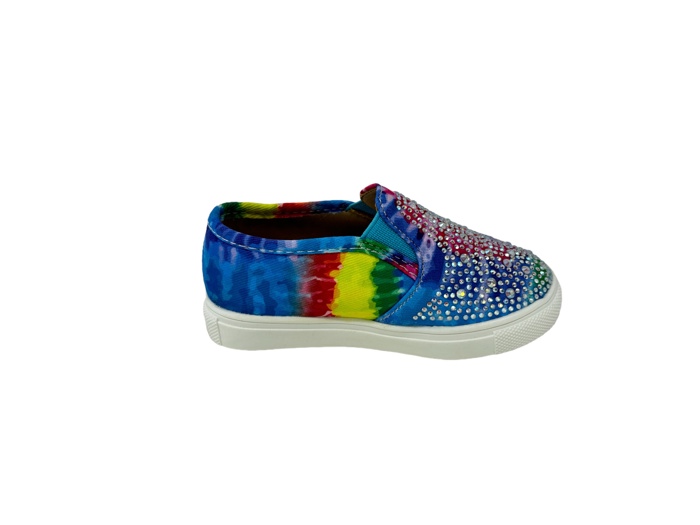 Toddler/Baby Girls Rhinestone Flat Slip On Sneakers