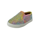 Pink Tie Dye 5 Toddler Toddler/Baby Girls Rhinestone Flat Slip On Sneakers