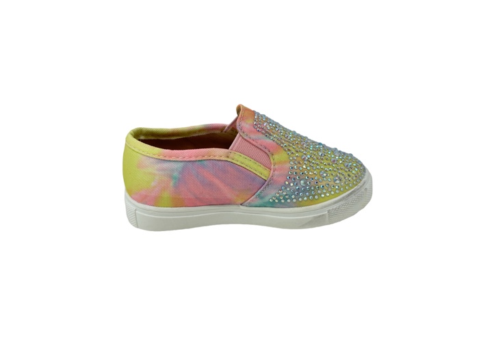 Toddler/Baby Girls Rhinestone Flat Slip On Sneakers