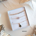  Boxed Christmas Earrings Set | Gift Ready Holiday Stud Sets | Dainty Santa Jewelry | Reindeer Earrings