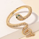  Rockford Snake Ring | Women's Fashion Gold Statement Ring | Unique Edgy Piece