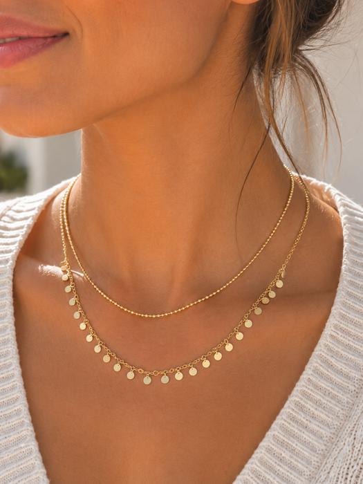 Catalina Double Layered Chain Necklace | Layering Necklace | Women's Jewelry | Trendy Gold Necklace