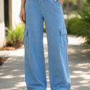 Small Audrey Mineral Wash Wide Leg Cotton Pants | Women's Comfy Athleisure Bottoms