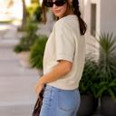  Harper French Terry Top | Summer New Arrival | Women's Cropped Short Sleeve Comfort Shirt | Casual Athleisurewear | Neutral Style