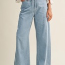  Annabella Relaxed Denim Pants with Drawstring Waist | New Summer Arrival | Women's Pants