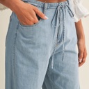  Annabella Relaxed Denim Pants with Drawstring Waist | New Summer Arrival | Women's Pants