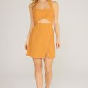  Ashlee Cut-Out Halter Mini Dress | Summer New Arrival | Mandarin Orange Dress | Vacation Dress | Wedding Guest Dress